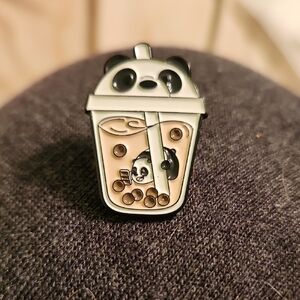 🎉 Panda Boba Tea Pin